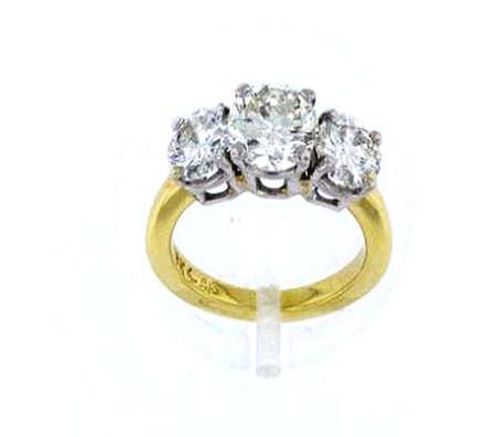 18k Platinum Diamond Engagement Ring                F5110
