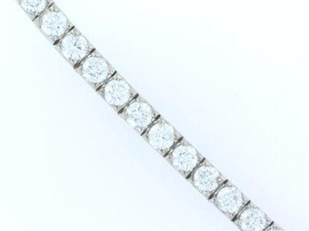 14k White Gold Diamond Tennis Bracelet      11-00003